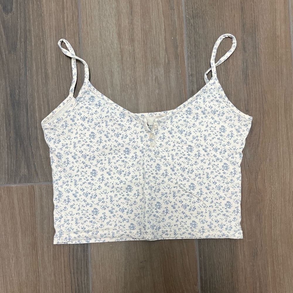 Brandy Melville floral tank top